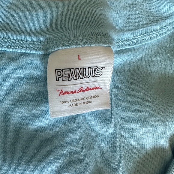 Hanna Andersson Light Blue Snoopy Pajama Set - Picture 2 of 3